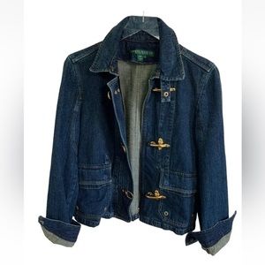 Lauren Ralph Lauren Jean Jacket Women's Size M Vintage 1990's Denim